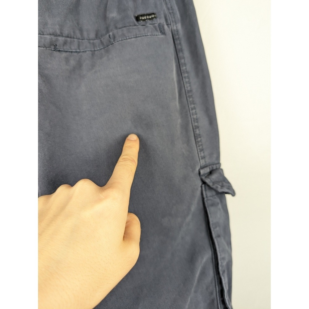 Pacsun Baggy‎ Cargo Pants Mens S Blue Gray Drawstring Elastic Waist Streetwear - Picture 6 of 10